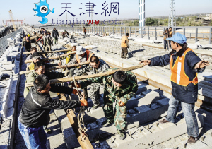 津保铁路天津段铺轨 明年坐高铁40分钟能到保定