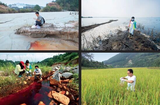 p49 一家环保公益组织历时500 多天，深入湘江流域10 地市，调查重金属污染。图片来源 I 曙光环保