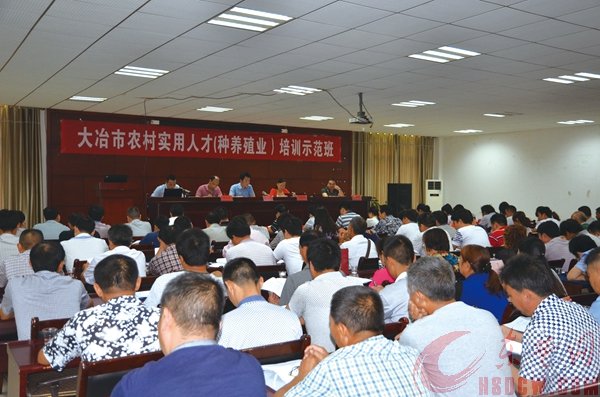 大冶市委组织部、市委人才办组织的2015年农村实用人才培训