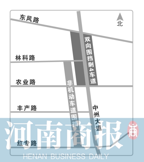 中州大道农业路口堵了一年多 市民直呼无路可走