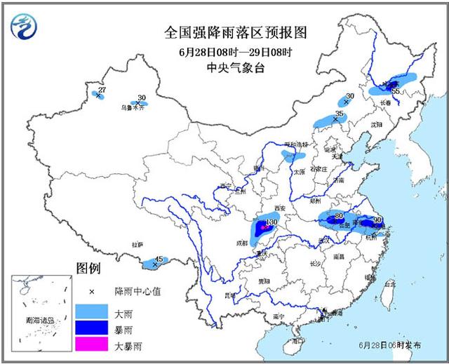 湖北多地发布暴雨预警 三城市高温将达35℃以上