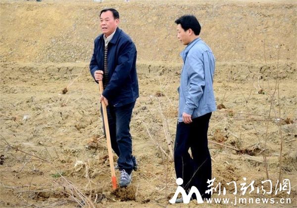 县人大常委会主任严欣友参加义务植树4