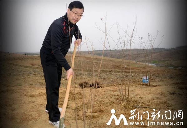 县委常委、组织部部长张斌参加义务植树7