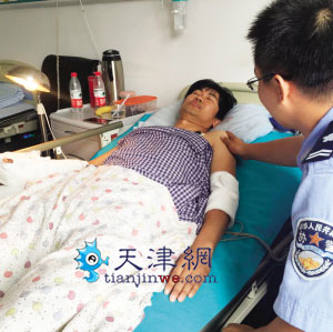 天津33岁交警处置事故被捅伤 犯罪嫌疑人被拘留