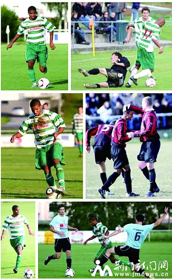 阿龙曾是足球健将