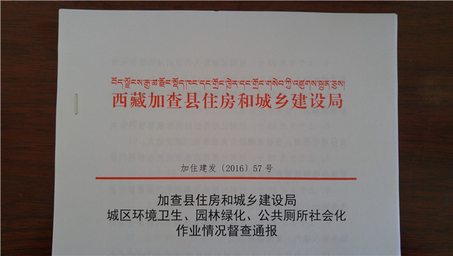 宜昌援藏队员在加查首创“三个一”城市管理制度