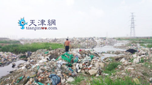 垃圾做“邻居” 鱼塘受冷落