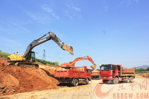 黄阳一级公路阳新段建设正酣