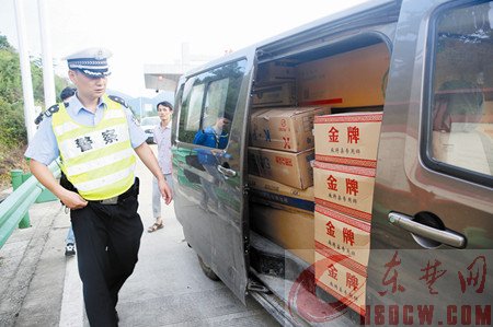 高速交警检查